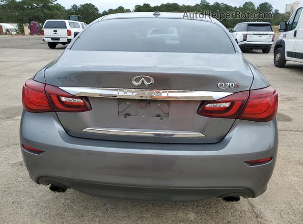 JN1BY1AP1HM740683 2017 INFINITI Q70 Silver Հետևի տեսք