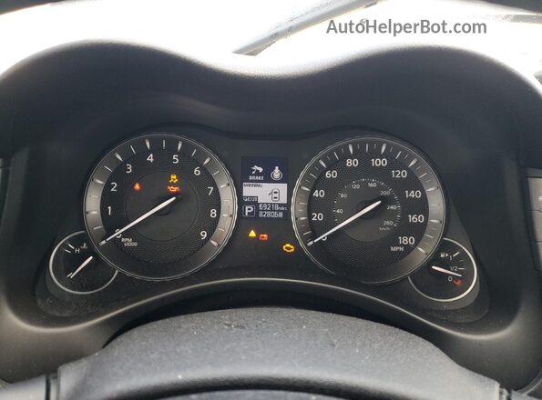 JN1BY1AP5HM740265 2017 INFINITI Q70 Gray ხელსაწყოთა პანელის ხედი
