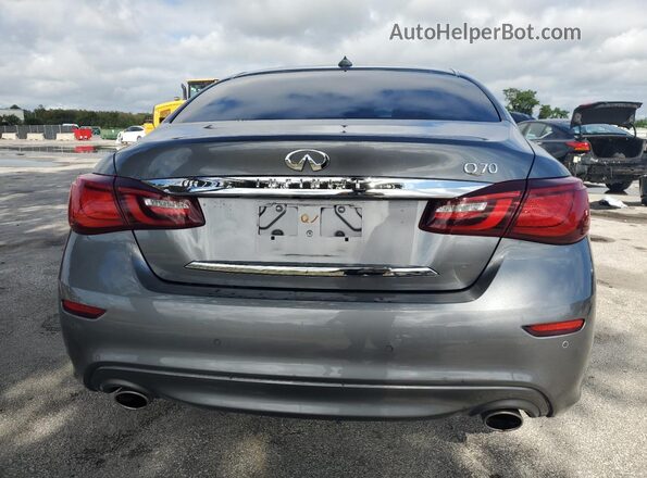 JN1BY1AP5HM740265 2017 INFINITI Q70 Gray უკანა ხედი