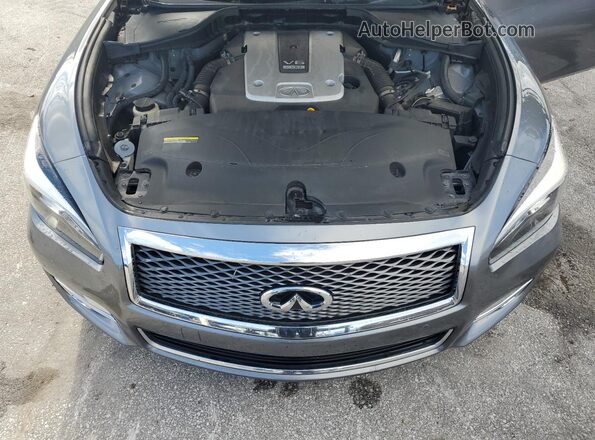 JN1BY1AP5HM740265 2017 INFINITI Q70 Gray უკანა სალონის ხედი