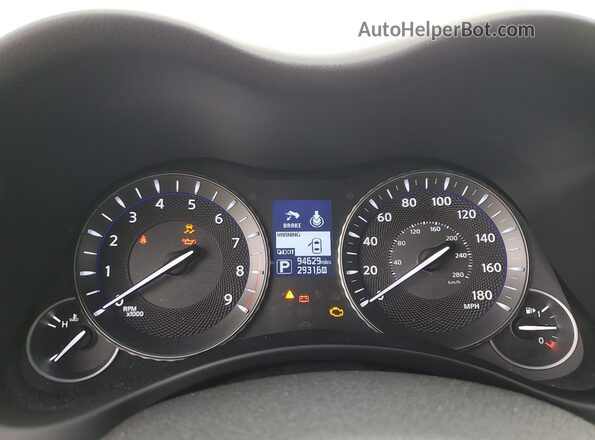 JN1BY1AP6HM740047 2017 INFINITI Q70 Белый Вид щитка приборов