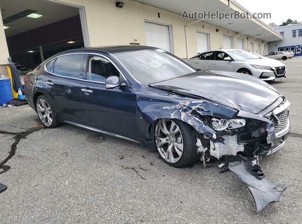 JN1BY1PR0HM210021 2017 INFINITI Q70L Blue Delantero derecho