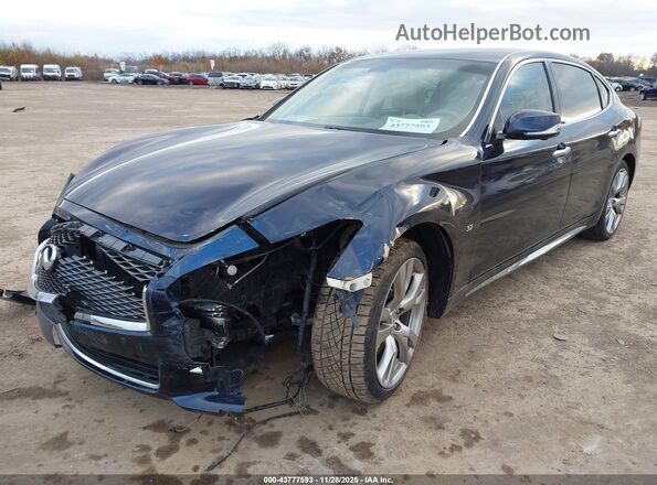 JN1BY1PR8HM210624 2017 INFINITI Q70L Blue Vista tres cuartos delantera izquierda