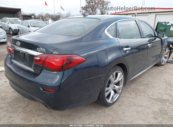 JN1BY1PR8HM210624 2017 INFINITI Q70L Blue Trasero derecho