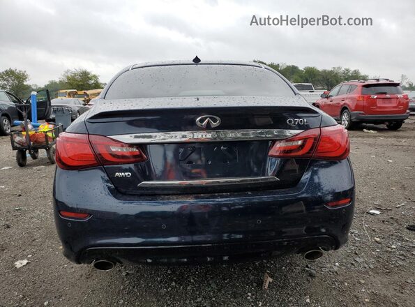 JN1BY1PR8JM370072 2018 INFINITI Q70 Blue Widok z tyłu