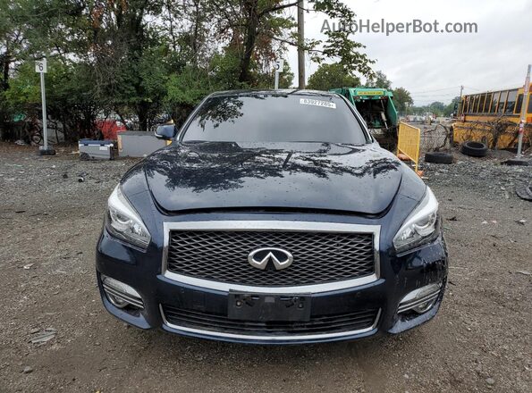 JN1BY1PR8JM370072 2018 INFINITI Q70 Blue Widok z przodu