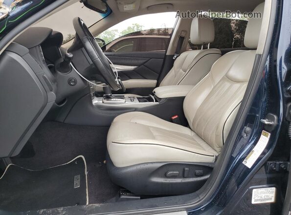 JN1BY1PR8JM370072 2018 INFINITI Q70 Blue Widok wnętrza z przodu
