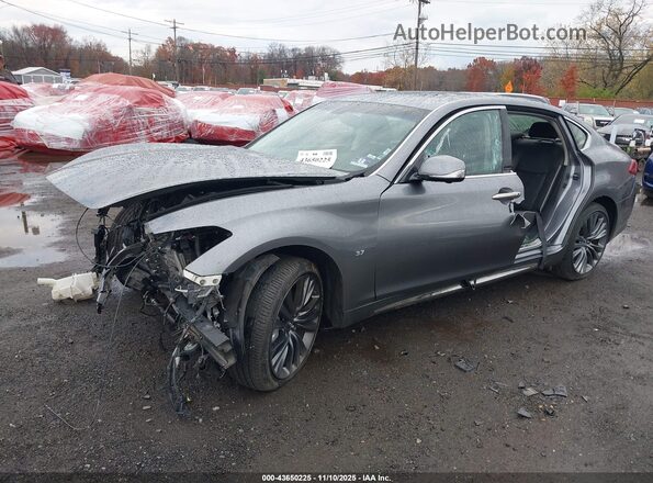 JN1BY1PR9HM210132 2017 INFINITI Q70L Gray Вид спереду