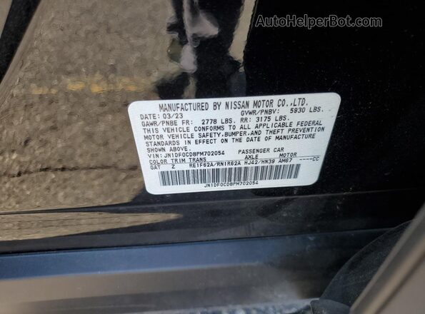 JN1DF0CD8PM702054 2023 NISSAN ARIYA Black Vista interior de 360 grados