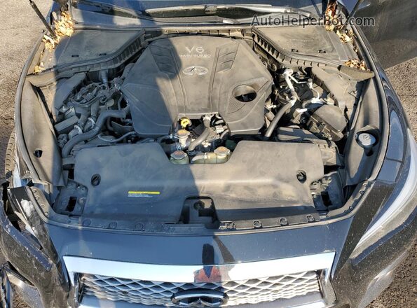 JN1EV7AP0LM200212 2020 INFINITI Q50 Black Вид задньої частини салону