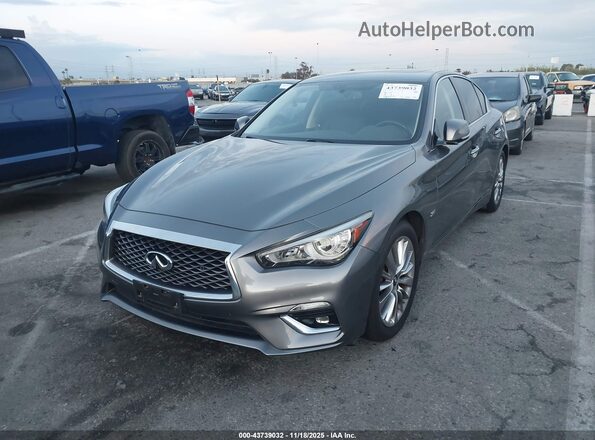 JN1EV7AP1LM203975 2020 INFINITI Q50 Gray Front view