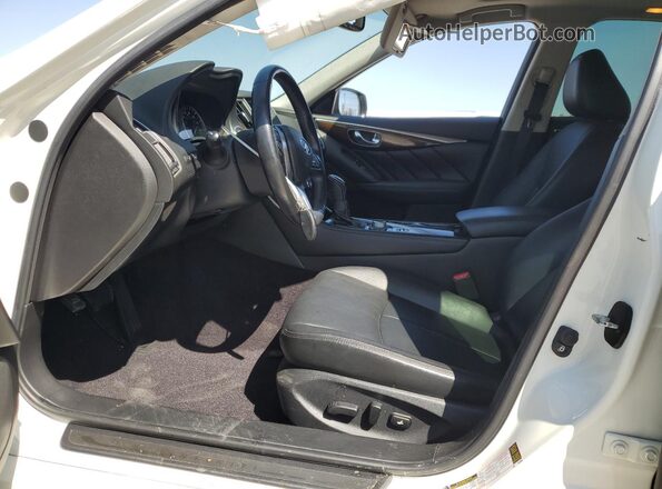 JN1EV7AP3JM352532 2018 INFINITI Q50 White Widok wnętrza z przodu