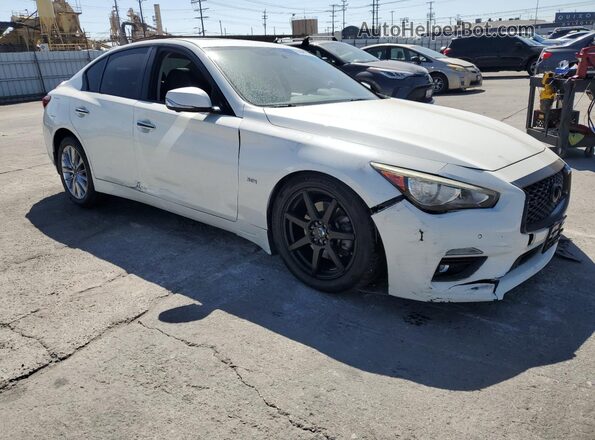 JN1EV7AP3JM352532 2018 INFINITI Q50 White Przód prawy