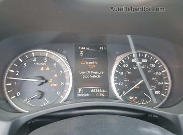 JN1EV7AP3JM352532 2018 INFINITI Q50 White Widok zestawu wskaźników