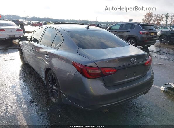 JN1EV7AP6JM362827 2018 INFINITI Q50 Серый Задняя левая четверть