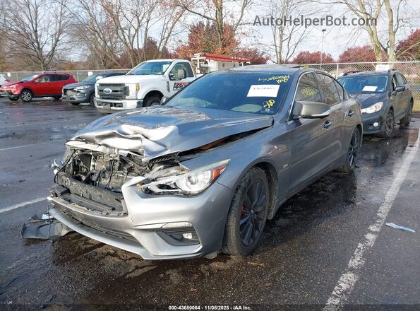 JN1EV7AP6JM362827 2018 INFINITI Q50 Серый Передняя левая четверть