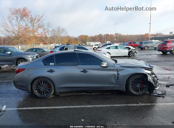 JN1EV7AP6JM362827 2018 INFINITI Q50 Серый Вид задней части салона