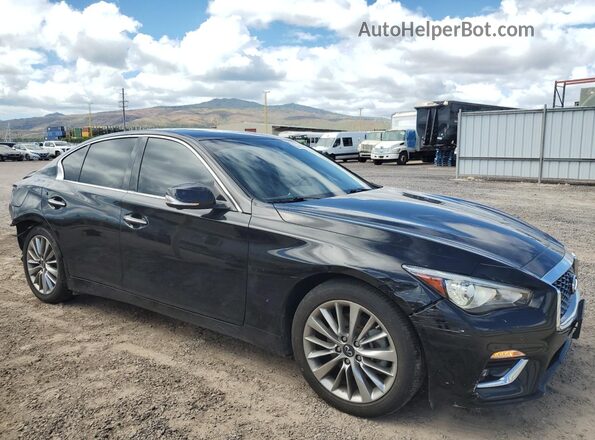 JN1EV7BP2MM707273 2021 INFINITI Q50 Black წინა მარჯვენა