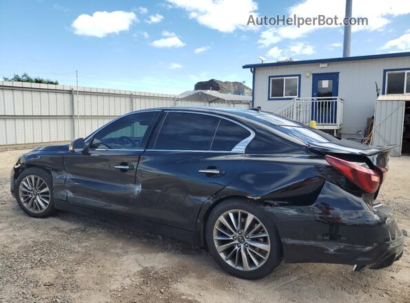 JN1EV7BP2MM707273 2021 INFINITI Q50 Black უკანა მარცხენა