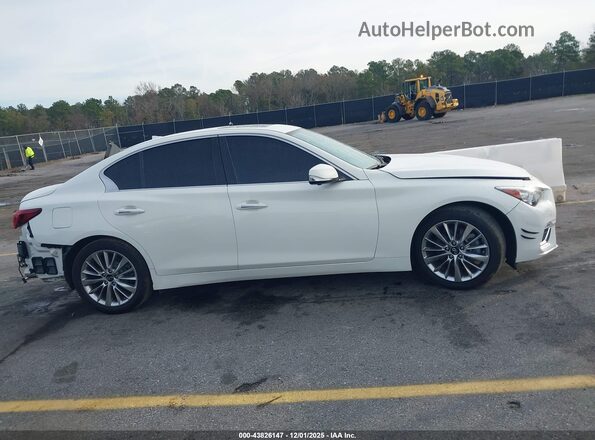 JN1EV7BP3MM704110 2021 INFINITI Q50 White Սալոնի հետևի տեսք