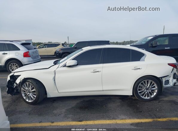 JN1EV7BP3MM704110 2021 INFINITI Q50 White Սալոնի 360 աստիճան տեսք
