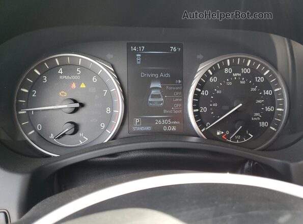 JN1EV7BP3MM704835 2021 INFINITI Q50 Black Вид щитка приладів