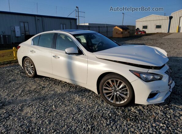 JN1EV7BP6RM600377 2024 INFINITI Q50 Белый Передняя правая четверть