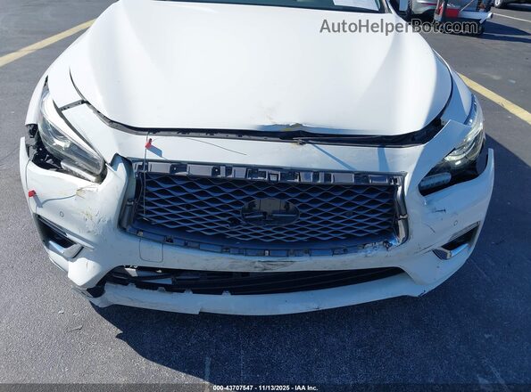 JN1EV7BP8MM701073 2021 INFINITI Q50 White Front view
