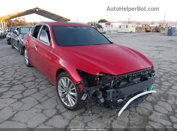 JN1EV7BPXMM707554 2021 INFINITI Q50 Red Vista frontal
