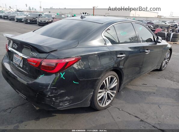 JN1EV7CP0MM704337 2021 INFINITI Q50 Black უკანა მარჯვენა