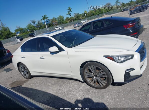 JN1EV7CP4NM310986 2022 INFINITI Q50 White Вид задньої частини салону
