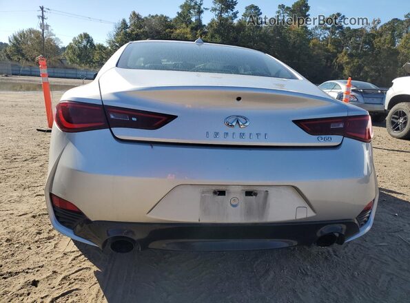 JN1EV7EK4JM342011 2018 INFINITI Q60 Silver Вид ззаду