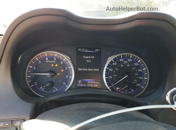 JN1EV7EK4JM342011 2018 INFINITI Q60 Silver Вид щитка приладів