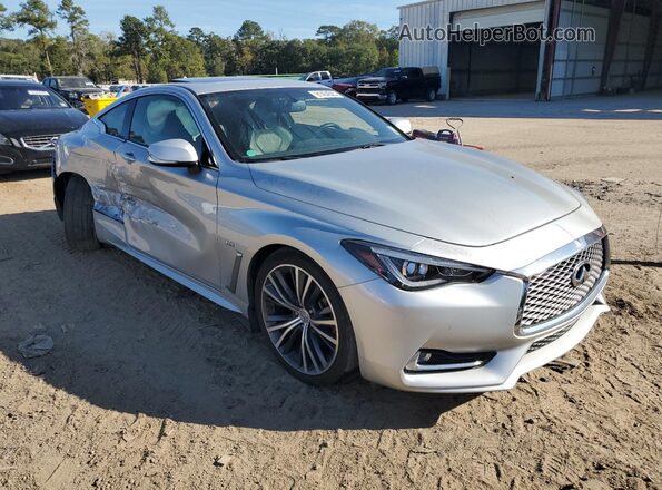 JN1EV7EK4JM342011 2018 INFINITI Q60 Silver Передня права чверть