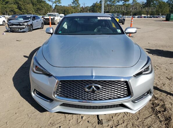 JN1EV7EK4JM342011 2018 INFINITI Q60 Silver Вид спереду