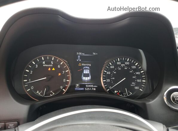 JN1EV7EL2LM380106 2020 INFINITI Q60 Silver Vista del cuadro de instrumentos