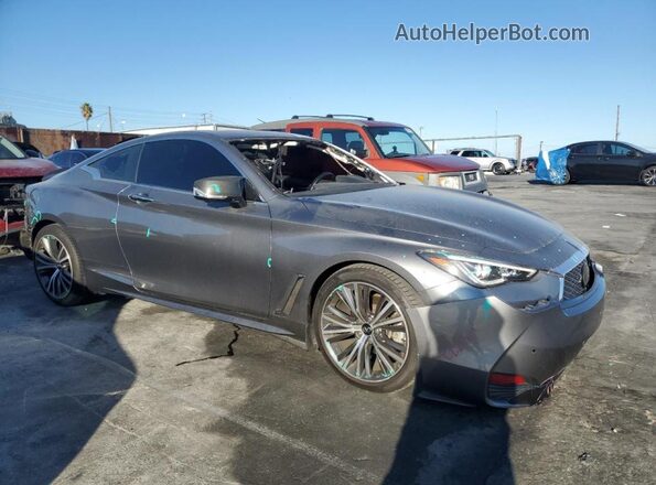 JN1EV7KK0MM410832 2021 INFINITI Q60 Серый Передняя правая четверть