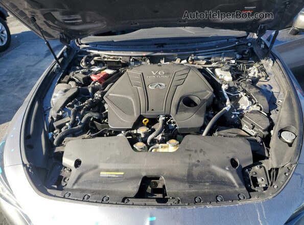 JN1EV7KK0MM410832 2021 INFINITI Q60 Серый Вид задней части салона
