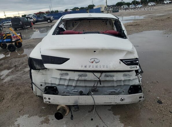 JN1FV7LK7NM660752 2022 INFINITI Q60 White უკანა ხედი