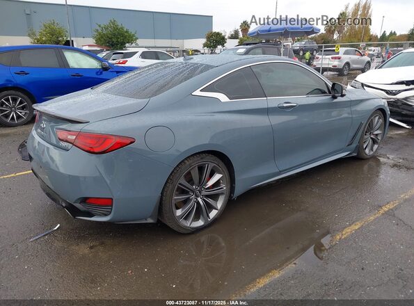 JN1FV7LKXMM530513 2021 INFINITI Q60 Light Blue Rear right
