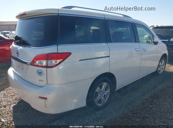 JN8AE2KP2H9167242 2017 NISSAN QUEST Белый Задняя правая четверть