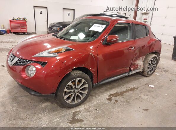 JN8AF5MV4HT753793 2017 NISSAN JUKE Red წინა მარცხენა ხედი სამი მეოთხედიდან