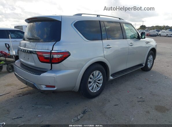 JN8AY2AC2M9146181 2021 NISSAN ARMADA Silver Rear right