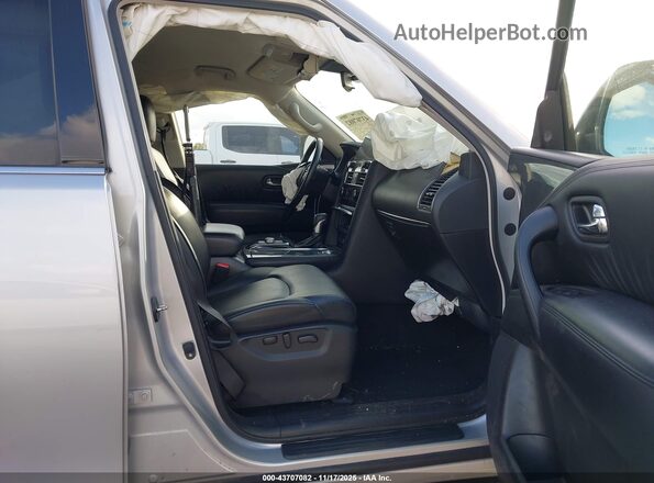 JN8AY2AC2M9146181 2021 NISSAN ARMADA Silver Front interior view