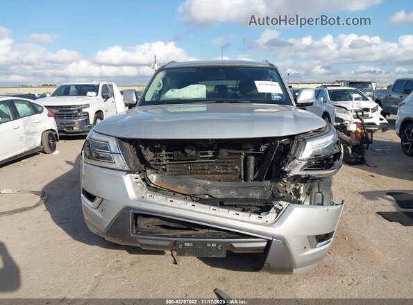 JN8AY2AC2M9146181 2021 NISSAN ARMADA Silver Rear interior view