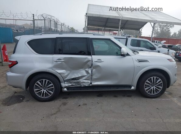 JN8AY2AC3N9162732 2022 NISSAN ARMADA Silver Սալոնի հետևի տեսք