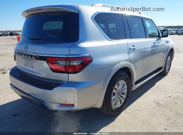 JN8AY2AC8R9195716 2024 NISSAN ARMADA Silver Задня права чверть