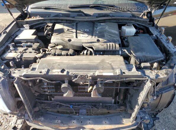 JN8AY2AC9R9196731 2024 NISSAN ARMADA Black ძრავის განყოფილების ხედი