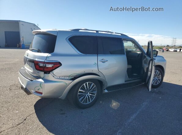 JN8AY2BA2P9402174 2023 NISSAN ARMADA Серебряный Задняя правая четверть