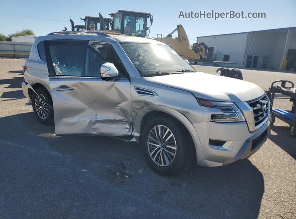 JN8AY2BA2P9402174 2023 NISSAN ARMADA Серебряный Передняя правая четверть